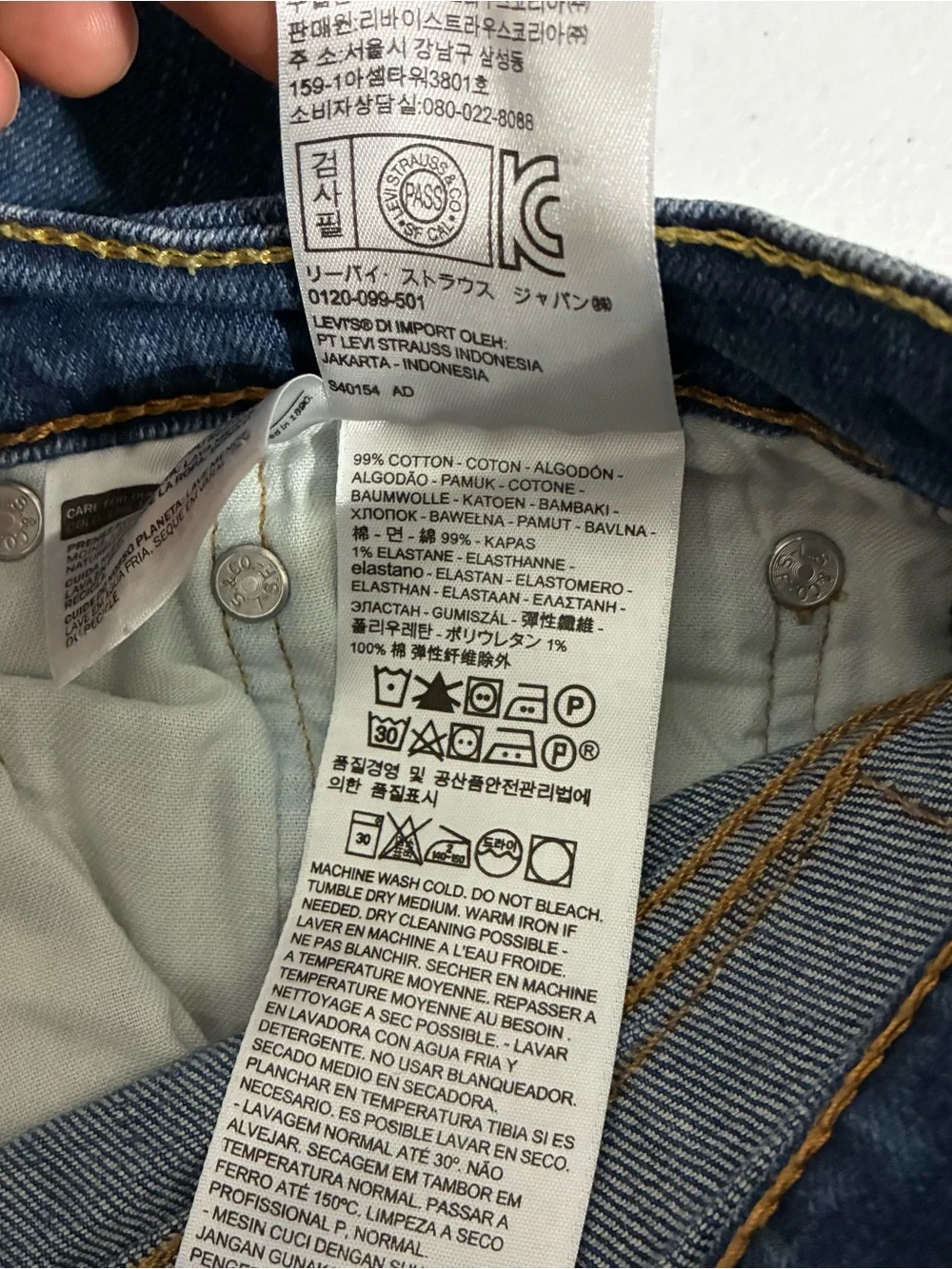 Levi's 511 Men's Dark Blue Slim Fit Jeans Size 30X30 Classic Everyday Basic